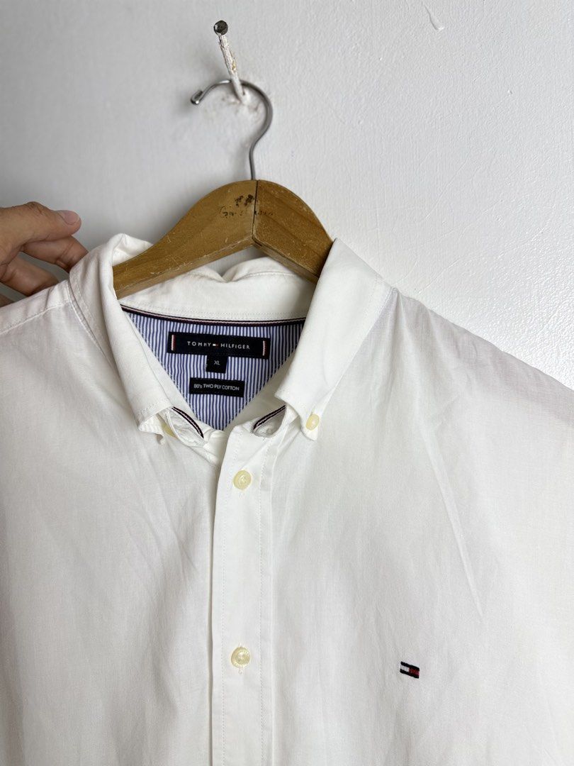 Tommy Hilfiger white longsleeve (Category: Tshirts & Polo Shirts ) located in Daraga. Submitted by mirandillaadrian (Listing ID 1462414033, Image 2). Description: Authentic No issue Need rewash lang 23-23.5x29.5 Xl fit.