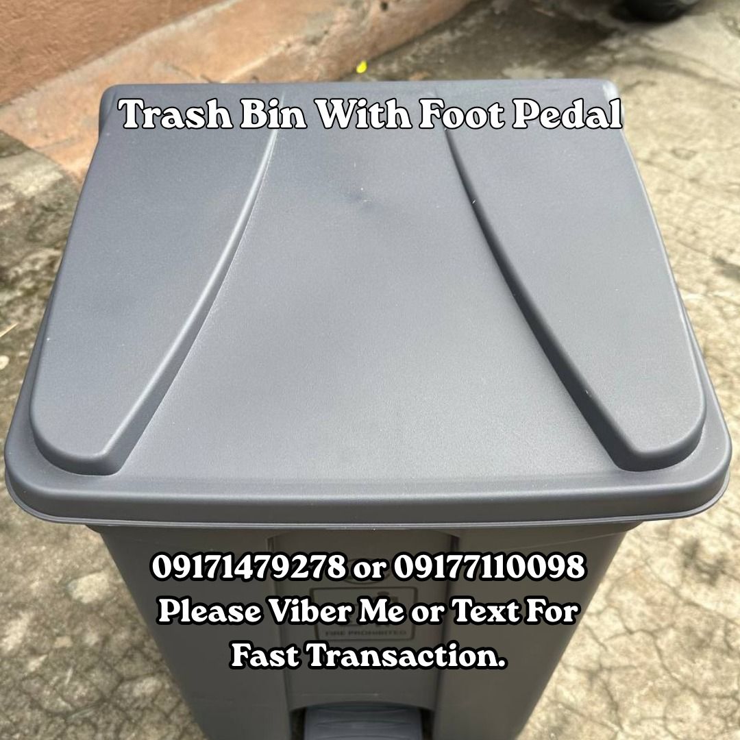 Trash Bin With Foot Pedal (Category: Home Improvement Tools & Accessories) located in Manila. Submitted by 09171479278_elsie. (Listing ID 1462345468, Image 1). Description: Trash Bin With Foot Pedal.
