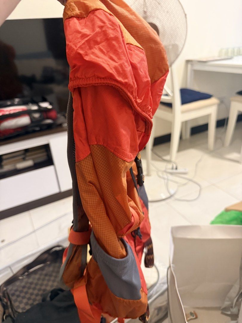 Treksta Orange Foldable Backpack (Category: Backpacks) located in Caloocan City. Submitted by geemariell56161 (Listing ID 1462413888, Image 3). Description: - Treksta Orange Foldable Backpack - Lightweight and compact design - Ideal for travel and day trips - Convenient side pockets for water bottles - Secure zip closure - Easily packable for storage.