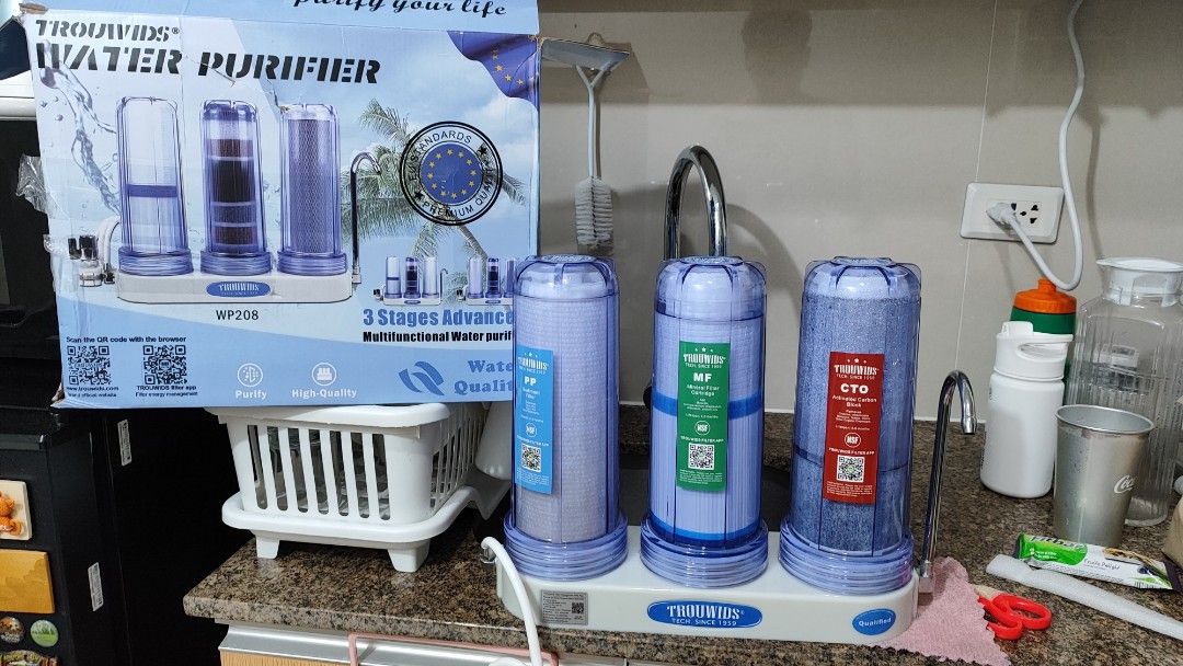 TROUWIDS - Water Purifier (Category: Water Purifiers & Dispensers) located in Manila. Submitted by balubaljai61724 (Listing ID 1462360319, Image 1). Description: Used Trouwids Water Purifier bought it in the shapi Store around March 2026 with a free 2pcs filter!! - No issues, excellent condition promise! - Negotiable RFS: Decluttering, we are moving out..