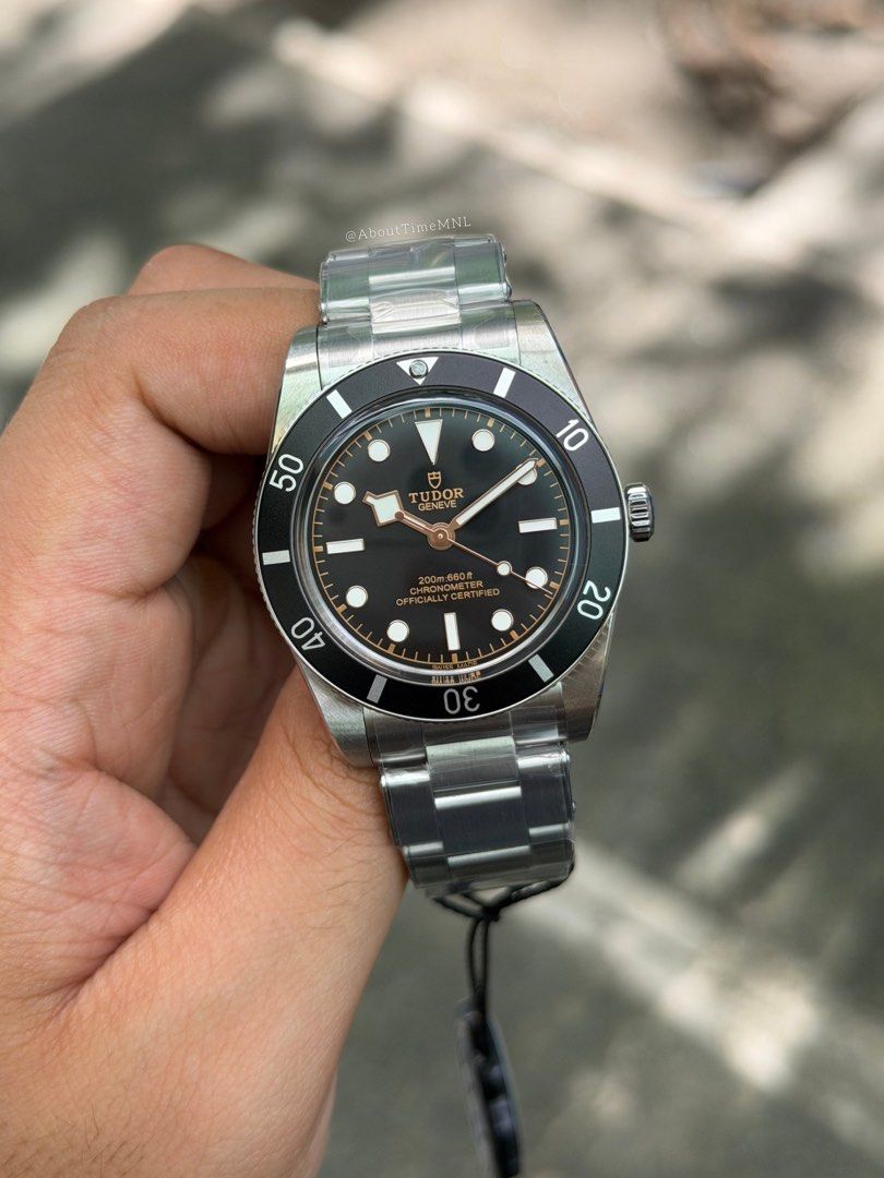 Tudor Black Bay 54 (Category: Men's Watches) located in Manila. Submitted by abouttimemnl2 (Listing ID 1462389990, Image 1). Description: Brand New Tudor Black Bay 54 Classic Black Gilt Dial Watch and pouch only (dm if you want with box) Dm if interested!.
