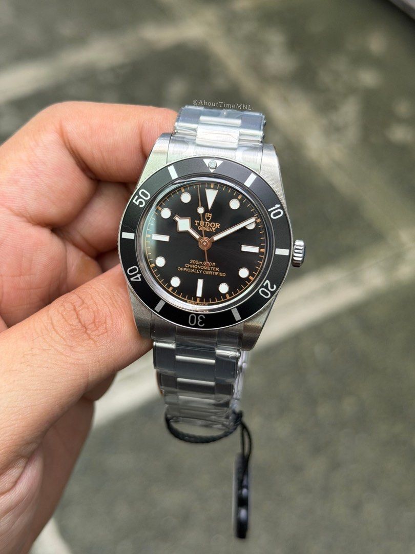 Tudor Black Bay 54 (Category: Men's Watches) located in Manila. Submitted by abouttimemnl2 (Listing ID 1462389990, Image 2). Description: Brand New Tudor Black Bay 54 Classic Black Gilt Dial Watch and pouch only (dm if you want with box) Dm if interested!.