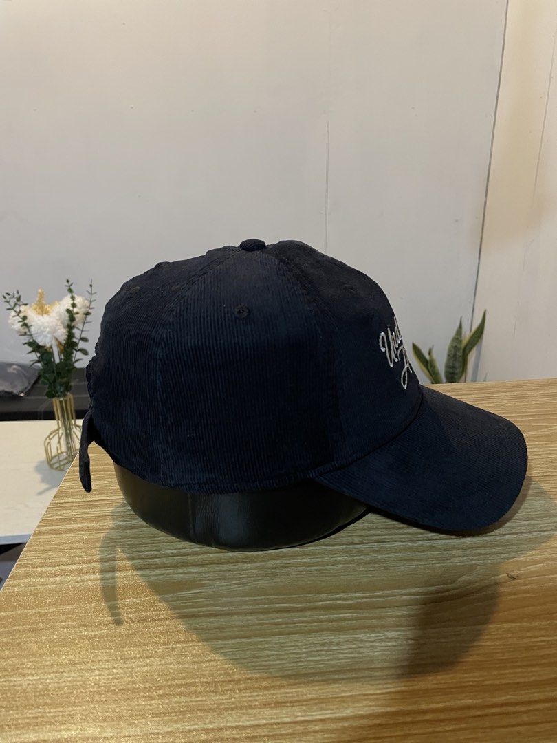 Under Armour Sportstyle Corduroy Adjustable Cap (Category: Caps & Hats) located in Bacolod City. Submitted by maxpeynthrift (Listing ID 1462418841, Image 2). Description: OSFA Excellent condition cut tag only 100% authentic Material: Crafted from a durable, textured corduroy cotton-blend fabric. Design: Features retro-style script “Under Armour” embroidery across the front panels. Fit: Unstructured front panels for a relaxed, low-profile fit, com