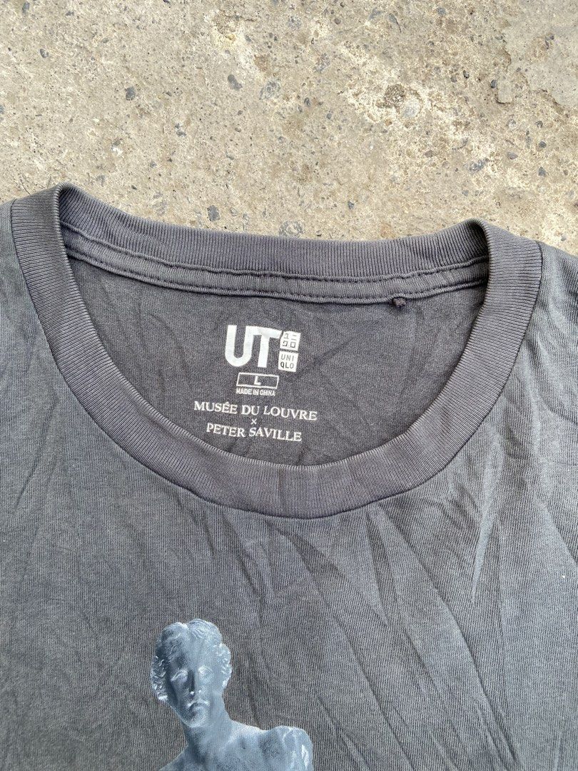 UNIQLO LOUVRE MUSEUM TEE (Category: Tshirts & Polo Shirts ) located in Davao. Submitted by re.worn082 (Listing ID 1462343817, Image 3). Description: •LARGE W20 L26 •GREY COLORWAY •EXCELLENT CONDITION 🏷️380 ADD SHIP 📩DM.