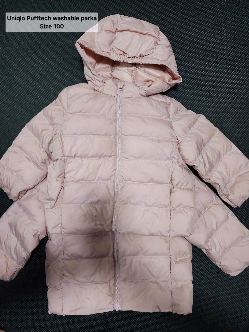 Uniqlo Pufftech washable parka Pink size 100 (Category: Babies & Kids Fashion) located in Manila. Submitted by iiivvvyyy02127 (Listing ID 1462408368, Image 1). Description: 2000 each.