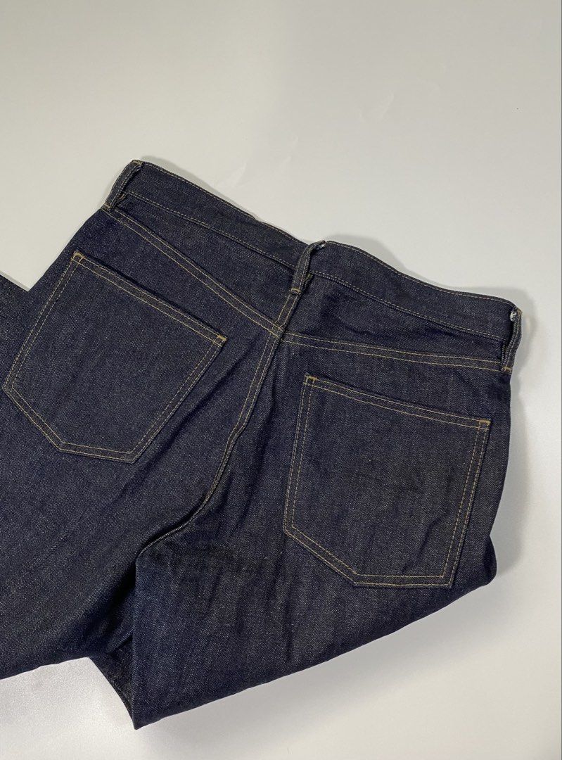 Uniqlo Selvedge (Category: Jeans) located in Bago City. Submitted by johnpaul_gidlayan (Listing ID 1462394059, Image 3). Description: Uniqlo Raw Selvedge Item Details Size: 32 Lenght: 40 Leg Opening: 7.5 Rise: 11.5 Condition: Excellent condition (needwash) Color Rate: 9.9/10 Flaws: None (Item color vary due to lighting) — Price: 1200+sf.