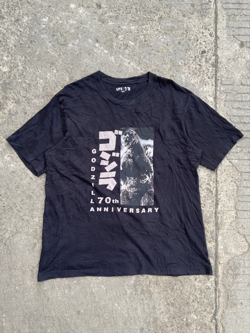 UNIQLO X GODZILLA 70TH ANNIVERSARY TEE (Category: Tshirts & Polo Shirts ) located in Davao. Submitted by re.wornn (Listing ID 1462343379, Image 1). Description: •XL W22 L29 •COLOR RATE:9/10 •EXCELLENT CONDITION 🏷️380 ADD SHIP 📩DM.