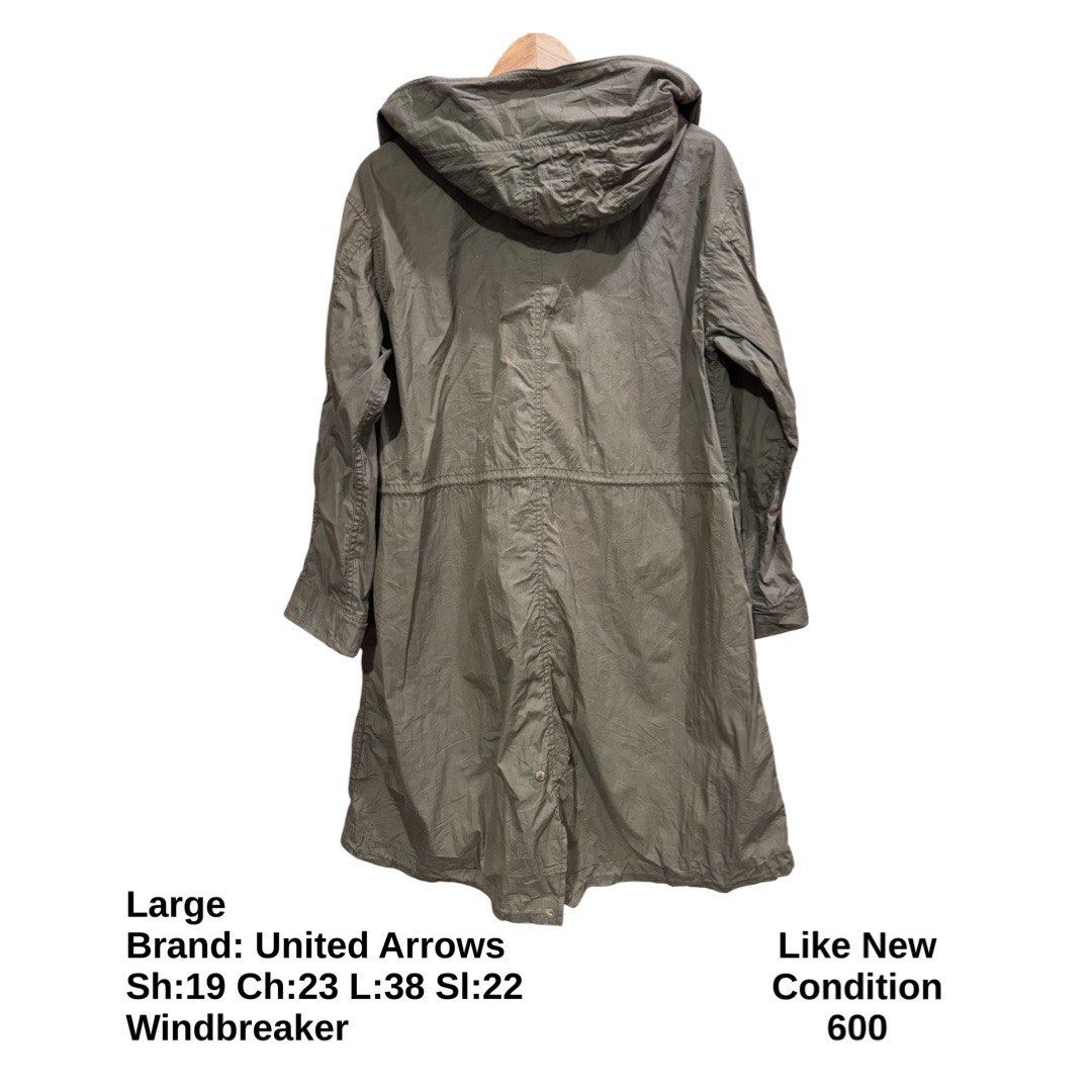 United Arrows Long Parka Jacket (Category: Coats, Jackets and Outerwear) located in Bulacan. Submitted by rlemonfashionshop (Listing ID 1462417243, Image 3). Description: Premium Class Quality Items. Actual Item on Photo with Good/Mint Condition. Message us for inquiries, more information and confirmation. Wash before wearing. Thank you so much..