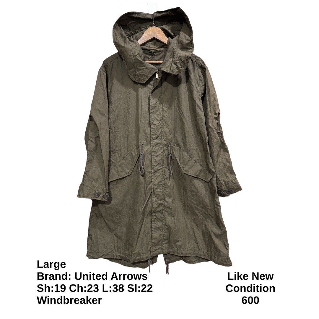 United Arrows Long Parka Jacket (Category: Coats, Jackets and Outerwear) located in Bulacan. Submitted by rlemonfashionshop (Listing ID 1462417243, Image 1). Description: Premium Class Quality Items. Actual Item on Photo with Good/Mint Condition. Message us for inquiries, more information and confirmation. Wash before wearing. Thank you so much..