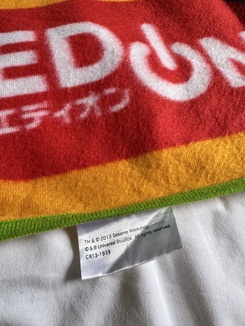 Universal Studios Japan x Edion Elmo Fleece Blanket (Category: Accessory Holder, Box & Organizers) located in Manila. Submitted by thevintage90_sretro. (Listing ID 1462297292, Image 2). Description: is a Universal Studios Japan x Edion Elmo Fleece Blanket one size / length 27 inches / width 40 inches legit dm.