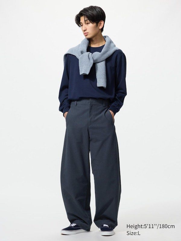 Unqilo Jersey Barrel wide pants (Category: Jeans) located in Cordova. Submitted by thedecluterrer (Listing ID 1462265315, Image 1). Description: Waist 28-29” Length 39.5”.