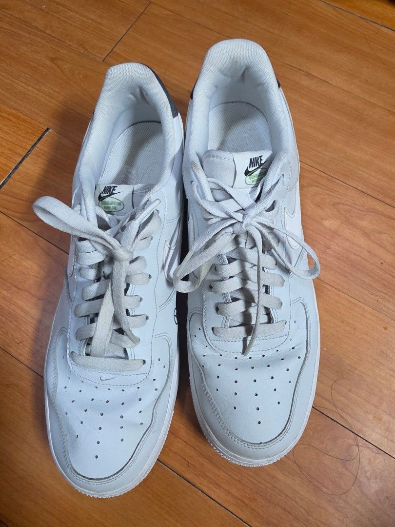 US 12 MEN Nike Air Force 1 Low White (Category: Sneakers) located in Muntinlupa City. Submitted by kc_10 (Listing ID 1462266744, Image 1). Description: - Classic white Nike Air Force 1s - Size: 12 US Men's - Condition: Used, with minor scuffs and creasing from normal wear - Plenty of life left for everyday wear.