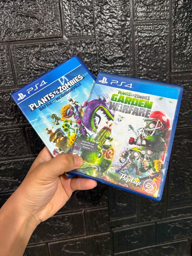 USED PS4 GAMES / PLANTS VS ZOMBIES / PLUG AND PLAY (Category: PlayStation) located in Manila. Submitted by mikkolosg20176 (Listing ID 1462280391, Image 1). Description: TRADE OR SALE GAME PRICE: 800 Each 📍 SHIPPING OR PICKUP 📍 BAGUMBAYAN TAGUIG 📍PIN LOCATION: MCG PURPLE GAMING TAGUIG.