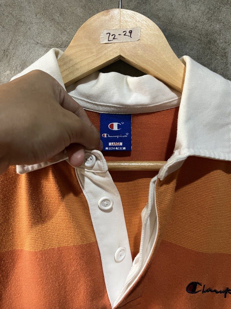 Vintage Champion (Category: Activewear) located in Manila. Submitted by thriftnirogus (Listing ID 1462408337, Image 3). Description: Vintage Champion Polo Shirt Width: 22 Length: 29 excellent condition.
