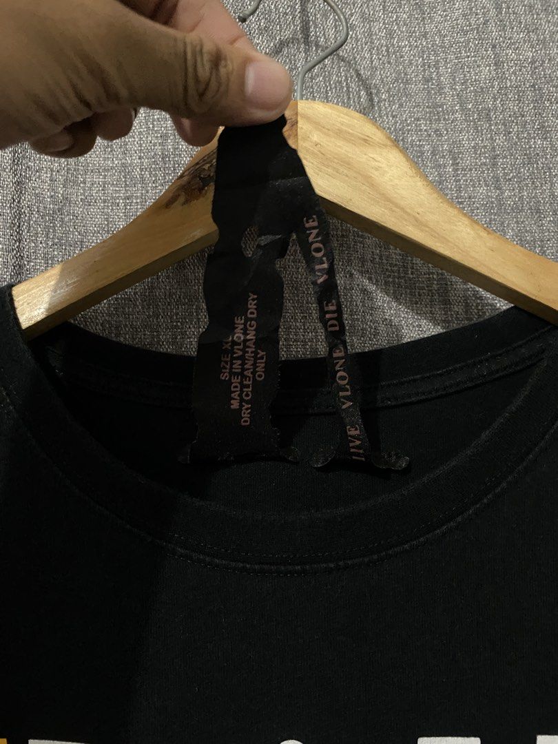 Vlone Shirt (Category: Formal Shirts) located in Davao. Submitted by thebigbadblob (Listing ID 1462322322, Image 3). Description: 23 x 32 minimal crack on backprint only excellent condition .