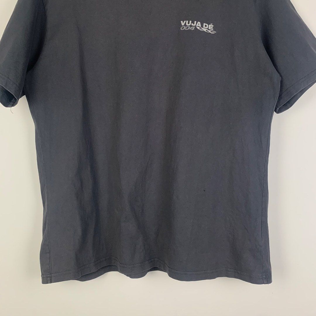 Vuja De 004 Shirt (Category: Tshirts & Polo Shirts ) located in Cavite. Submitted by francuhstuff_ph (Listing ID 1462313509, Image 3). Description: Vuja De 004 Shirt Large Length: 28 Width: 21.5 Sleeve: 8.5 Shoulder: 20 Hem: 21.8 Used good condition No major flaws/issues.
