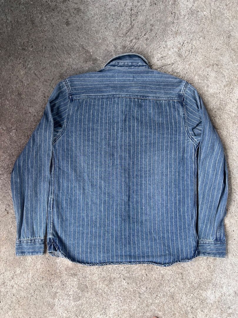 Wabash Work Shirt (Category: Formal Shirts) located in Caloocan City. Submitted by veliichoir (Listing ID 1462417840, Image 2). Description: This men’s vintage striped denim button-down shirt brings together the durability of classic denim with the stylish edge of vertical pinstripes. .