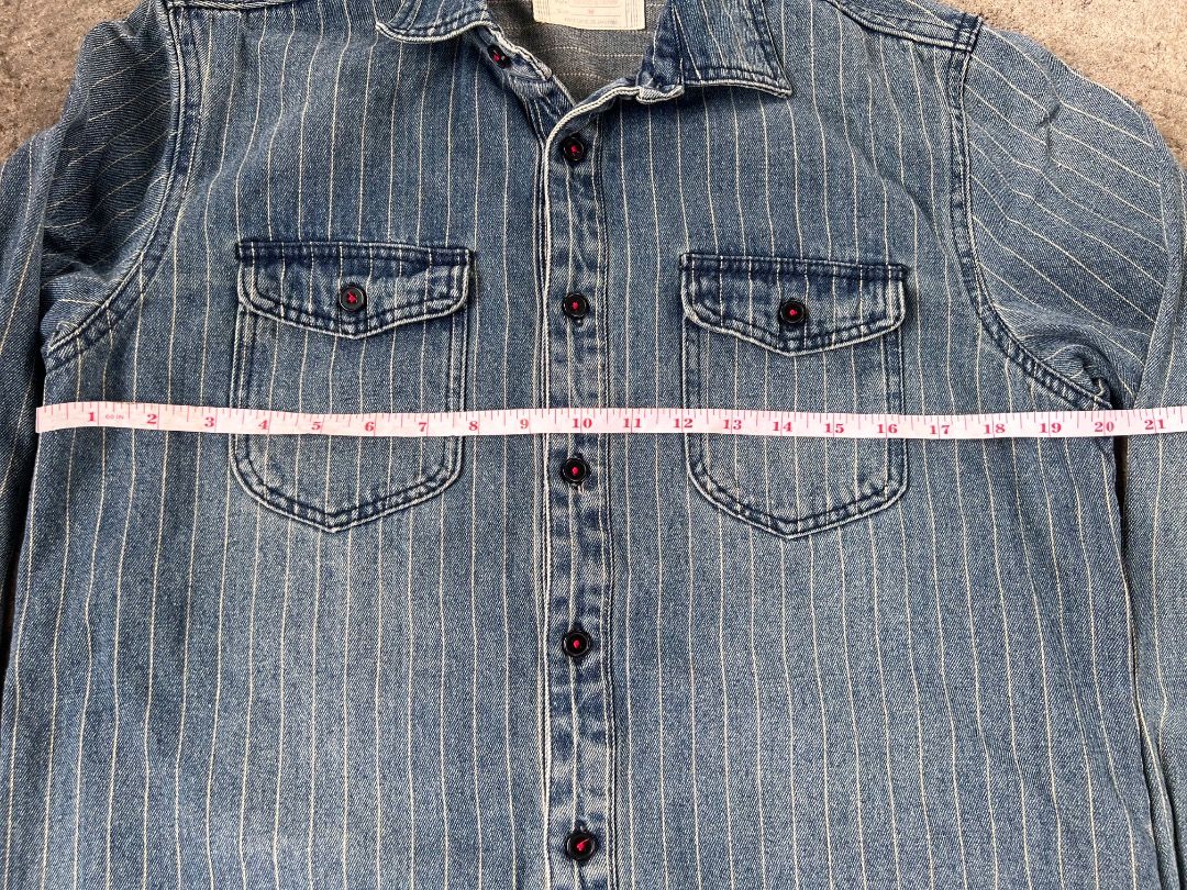 Wabash Work Shirt (Category: Formal Shirts) located in Caloocan City. Submitted by veliichoir (Listing ID 1462417840, Image 3). Description: This men’s vintage striped denim button-down shirt brings together the durability of classic denim with the stylish edge of vertical pinstripes. .