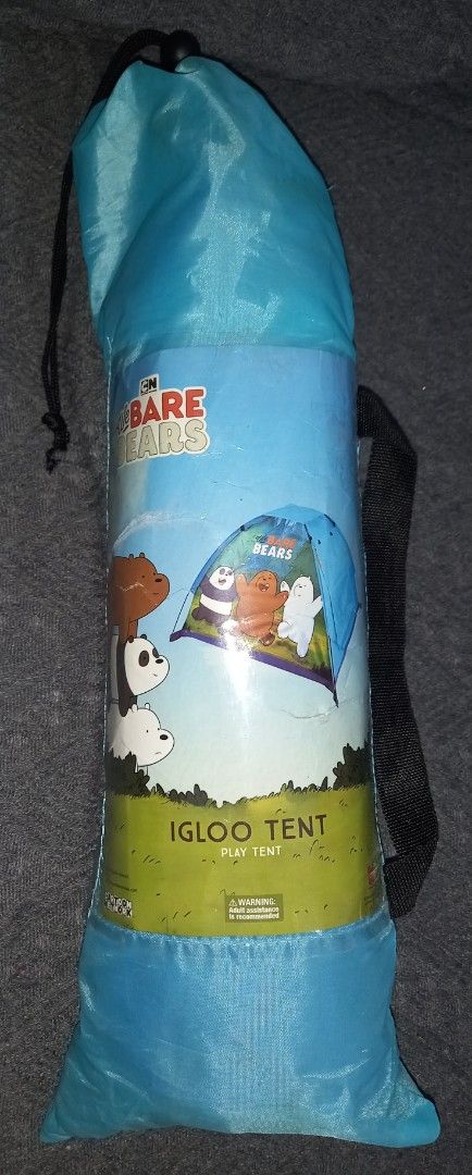 We Bare Bears Igloo Play Tent (Category: Kids Toys) located in Cagayan de Oro. Submitted by edwardryan01984 (Listing ID 1462267921, Image 2). Description: - Fun We Bare Bears themed igloo play tent - Suitable for indoor and outdoor use - Simple to set up and pack away - Encourages imaginative play and adventures for kids.