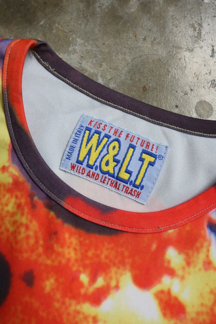 W&LT - S/S 99 - “Hi Sci Fi” - Poison Frog Tee (Category: Tshirts & Polo Shirts ) located in Manila. Submitted by graymatter_ (Listing ID 1462360225, Image 3). Description: W&LT - S/S 99 - “Hi Sci Fi” - Poison Frog Tee Tagged Size: M Condition: 9/10 Flaws: Removed “W” Patch Material: Polyester Made in: Italy Dimensions Length: 25.5 Width: 20 Shoulder: 17.5 Sleeve: 7 .
