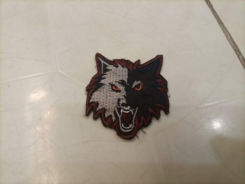 Wolf Head Embroidered Patch (Category: Tshirts & Polo Shirts ) located in Quezon City. Submitted by susmaryosep1 (Listing ID 1462381079, Image 3). Description: - Fierce wolf head patch - Unique half white, half black design - Striking orange eyes - Approximately 3 inches tall - Versatile: Iron-on or sew-on application - Ideal for customizing jackets, bags, and hats 150.
