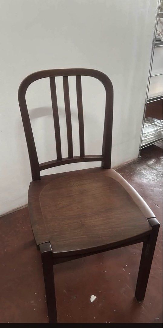 Wooden Dining Table with 4 Chairs (Category: Tables & Sets) located in Quezon City. Submitted by timelesstoys.avk (Listing ID 1462375933, Image 2). Description: - Solid wood dining table and four chairs - Seats four people comfortably - Two chairs with classic spindle back design - Two chairs with modern slatted back design - Ideal for dining room or kitchen nook - Table surface has minor wear - Chairs are sturdy and well-maintained.
