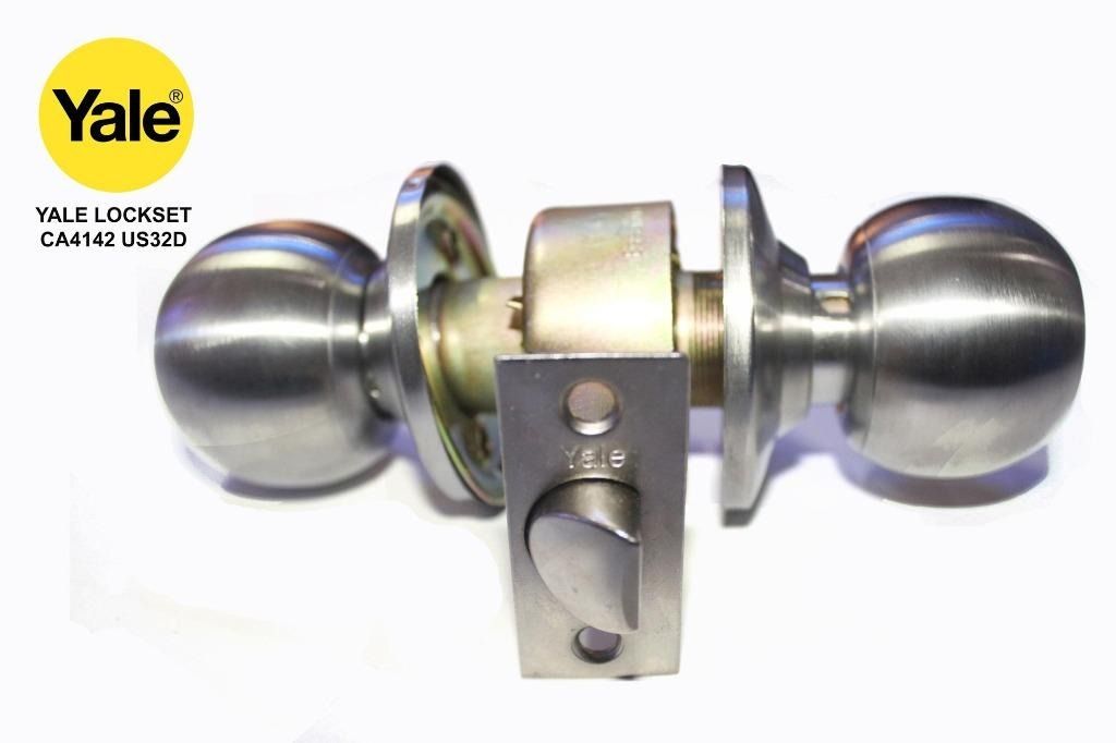 Yale Lockset CA4142 US32D (Category: Locks, Doors & Gates) located in Quezon City. Submitted by ultrapetronne (Listing ID 1462335428, Image 3). Description: Model:CA4142 US32D Function: Bathroom (FOR PRIVACY) *no keys Finish: Satin Stainless SteelGrade: 5.
