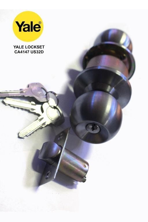 Yale Lockset CA4147 US32D (Category: Locks, Doors & Gates) located in Quezon City. Submitted by ultrapetronne (Listing ID 1462335126, Image 1). Description: Model:CA4147 US32D Function: Entrance Finish: Satin Stainless SteelGrade: 5.