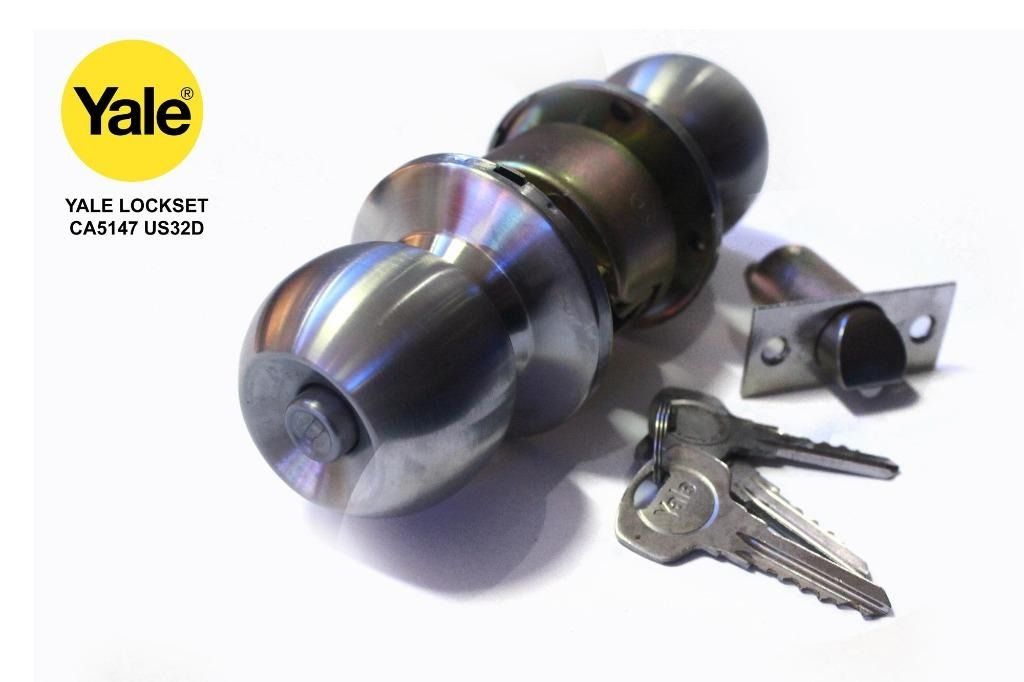 Yale Lockset CA5147 US32D (Category: Locks, Doors & Gates) located in Quezon City. Submitted by ultrapetronne (Listing ID 1462334885, Image 2). Description: Product Name: CA5147 US32D 60BS Common/Generic Name: Cylindrical Knobset Model: Cylindrical Knobset CA 5147 US32D- Entrance 60mm B/S (SS) .