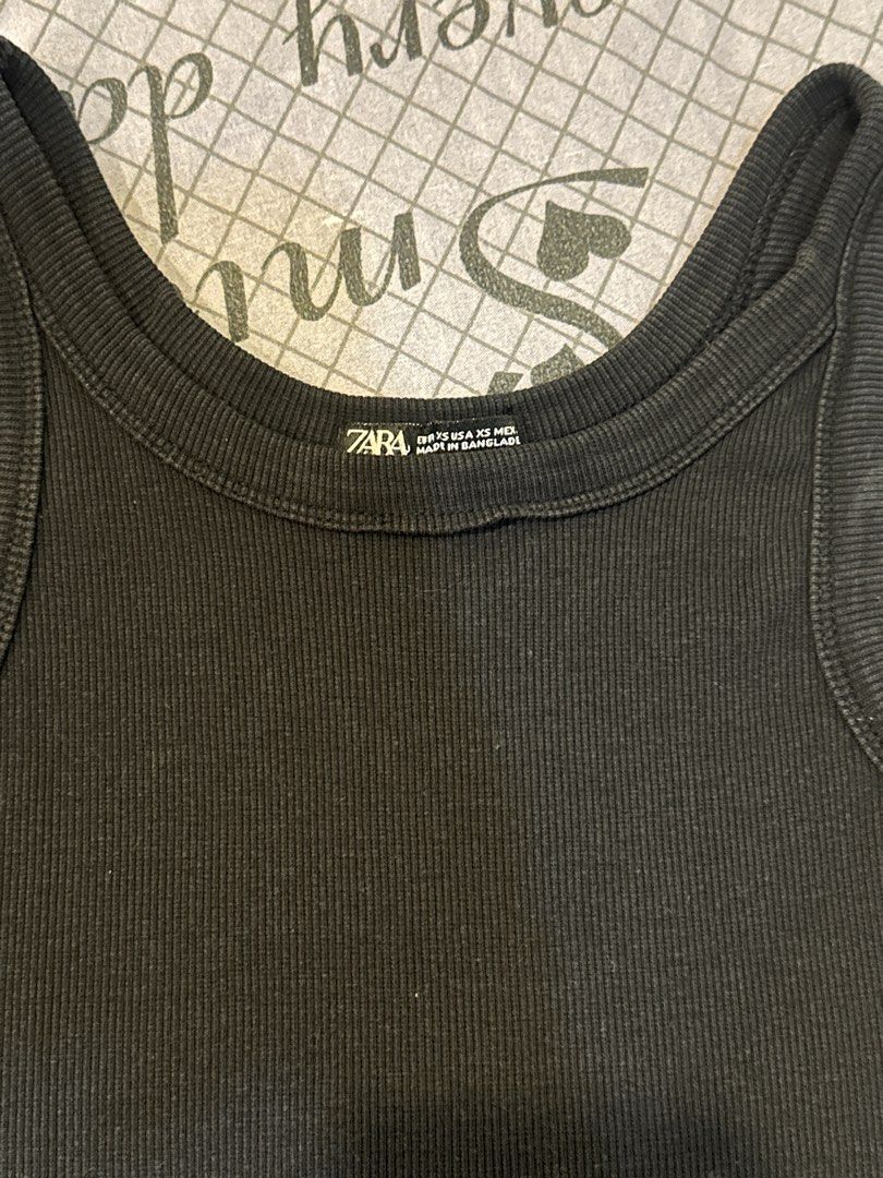 Zara Black Tank Top (Category: Sleeveless) located in Quezon City. Submitted by brokeahhgirl (Listing ID 1462352311, Image 2). Description: No issue.