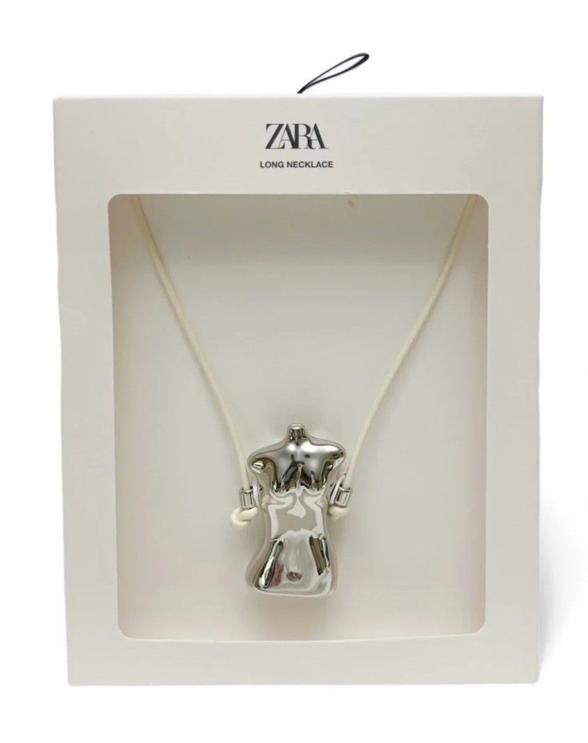 Zara body shape metal necklce (Category: Necklaces) located in Cavite. Submitted by midnightbloom20 (Listing ID 1462279038, Image 2). Description: sold as is, new.. just stored.