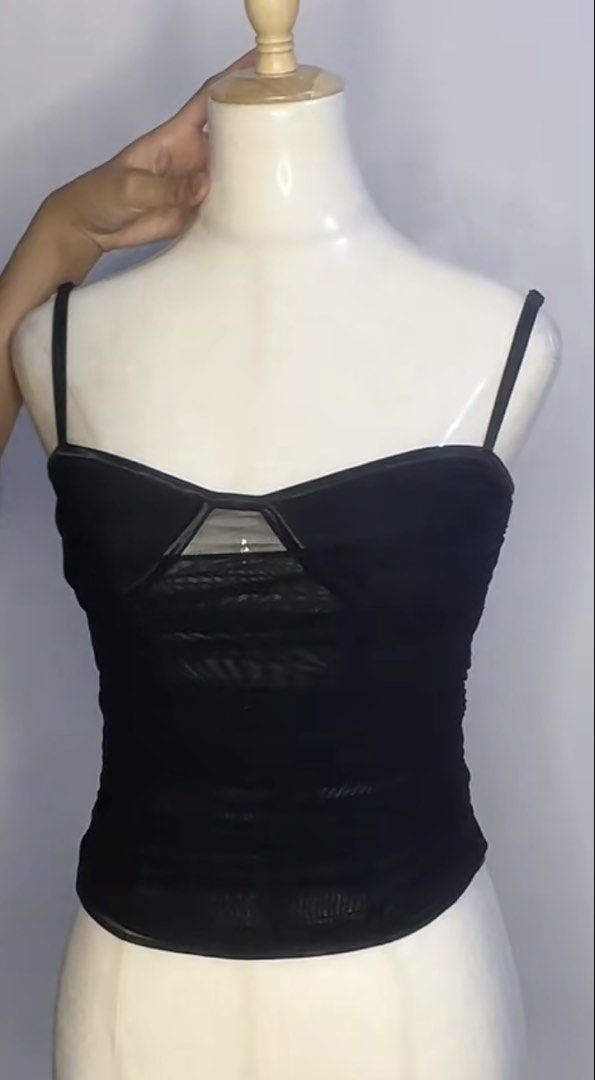 Zara mesh corset (Category: Others Tops) located in Taguig. Submitted by andslovematcha (Listing ID 1462424374, Image 1). Description: fits xxs - xs mesh and has boning ! just used once.
