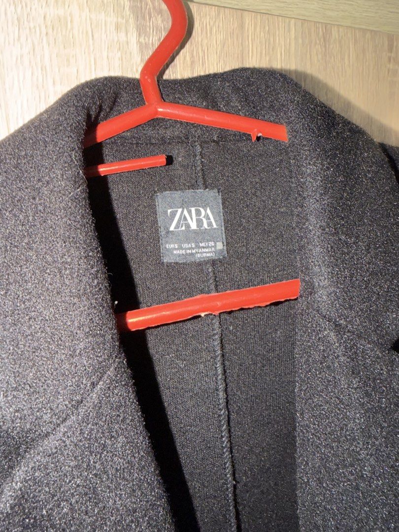 Zara trench coat black (Category: Coats, Jackets and Outerwear) located in Manila. Submitted by kheipreloved (Listing ID 1462394599, Image 2). Description: Used once in japan trip Good as new Bought brandnew at 4,999.