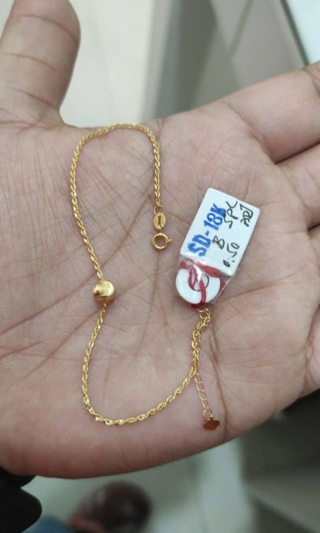 18k Saudi gold ball bracelet (Category: Bracelets) located in Manila. Submitted by bhelgoldseller2ndaccount (Listing ID 1462558953, Image 2). Description: New!!✨New!!✨New!! Authentic 18k Saudi Golds 💯pawnable/naisasanla 💯with high appraisal rate 💯good investment 💯Direct supplier price 👉OPEN for resellers 🌺please take time to evaluate their actual sizes and grams 👉Best panggift for all occasions ✅ Sold per grams not per piece Kya lowest pri