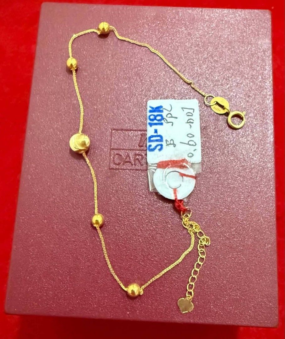 18k Saudi gold ball bracelet (Category: Bracelets) located in Manila. Submitted by bhelgoldseller2ndaccount (Listing ID 1462558953, Image 1). Description: New!!✨New!!✨New!! Authentic 18k Saudi Golds 💯pawnable/naisasanla 💯with high appraisal rate 💯good investment 💯Direct supplier price 👉OPEN for resellers 🌺please take time to evaluate their actual sizes and grams 👉Best panggift for all occasions ✅ Sold per grams not per piece Kya lowest pri