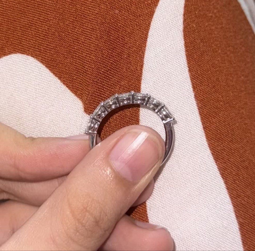 18k White Gold Ring (ampaw) (Category: Rings) located in Iligan City. Submitted by yzandrayvo70150 (Listing ID 1462643510, Image 3). Description: - Sparkling eternity band - Features multiple small diamonds set all around - Ideal for stacking or wearing alone - Very shiny and catches the light beautifully - A classic jewelry piece.