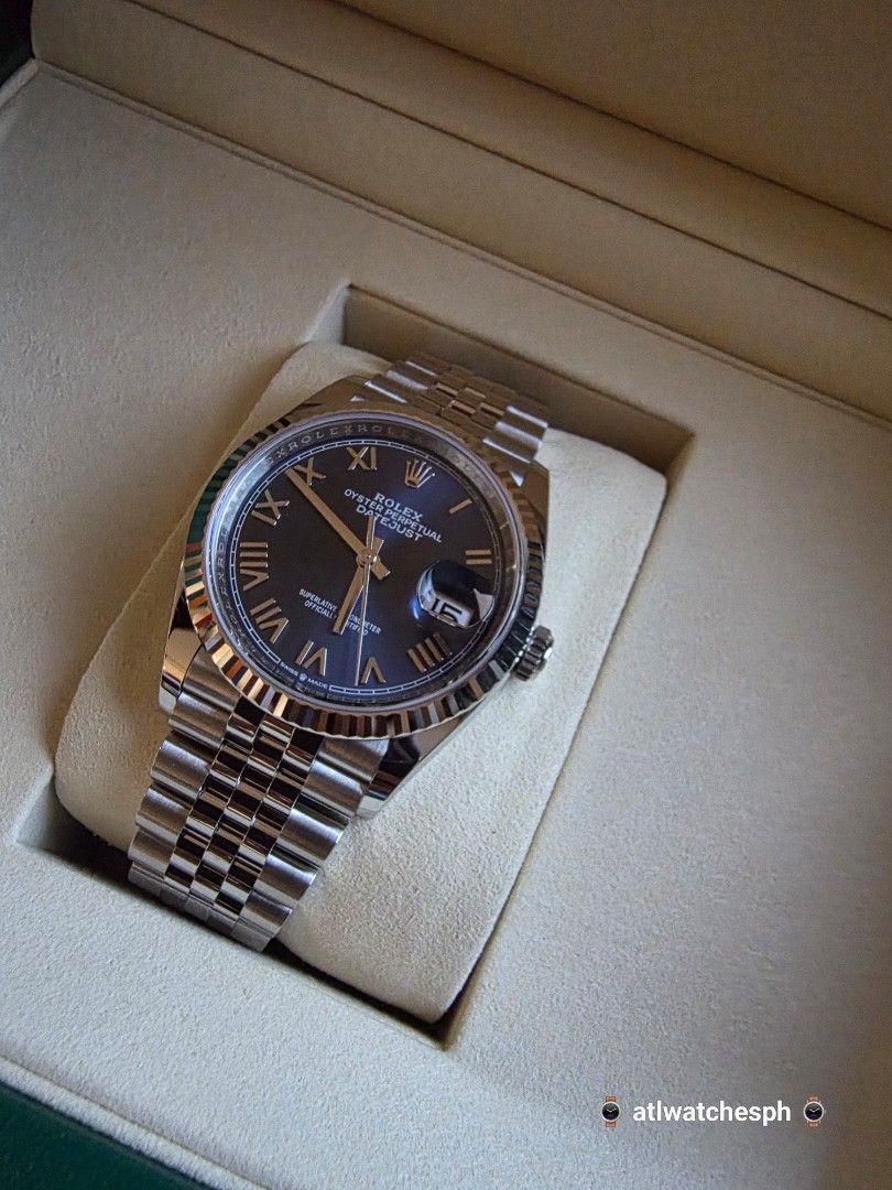 2026 DATE-JUST 36 BLUE ROMAN (Category: Luxury Watches) located in Taguig. Submitted by atlwatchesph (Listing ID 1462516439, Image 3). Description: 🔹️ 2026 DATE-JUST 36 🔹️ MODEL 126234 🔹️ YEAR 2026 BRAND NEW COMPLETE SET 🔹️ FLUTTED WHITEGOLD BEZEL JUBILEE BRACELET AND NEW ROMAN INDICES 🔹️ UNISEX 36MM SIZE 🏷🇵🇭 797,000.00 ⌚️ Watch posted is available & in stock 🤝 📲 Posted price Slightly negotiable. For serious inquiries- please message me