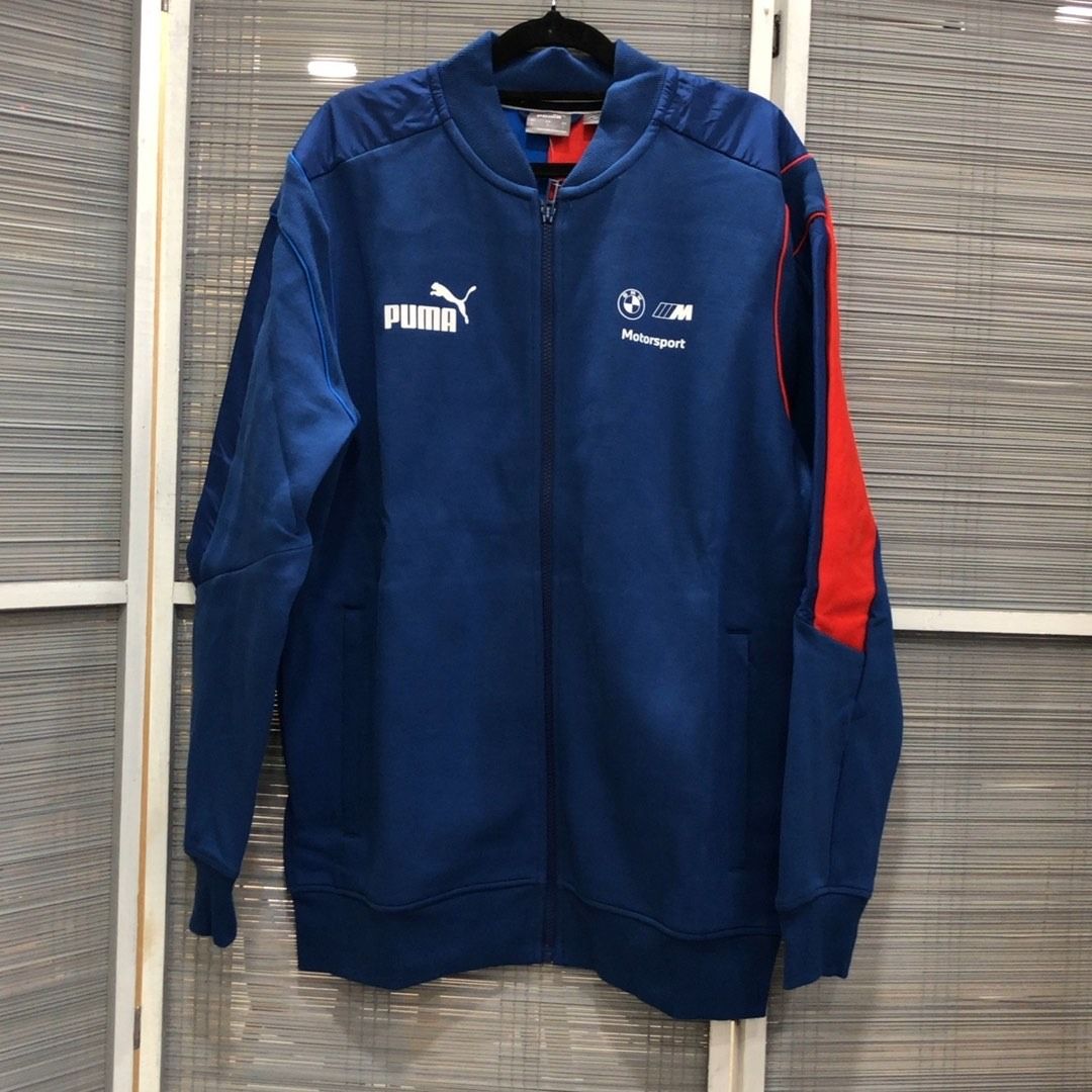 267009214 PUMA CLOTHES JACKET BLUE (Category: Coats, Jackets and Outerwear) located in Taguig. Submitted by ecoring.ph (Listing ID 1462454347, Image 1). Description: ◆CONDITION: B+ ◆DESCRIPTIONS: (Other defects/info:) The body of the jacket has slight stains. * SIZE: ◆SHOULDER TO SHOULDER: 17inches. (approximately only) ◆BUST: 48inches. (approximately only) ◆ LENGTH: 30inches. (approximately only) ◆INCLUSIONS: NONE ⚠︎Please note that all sizes ar