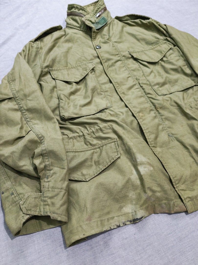 70s 80s us army m65 field jacket (Category: Coats, Jackets and Outerwear) located in Baguio. Submitted by used_clothing2600 (Listing ID 1462454069, Image 3). Description: 70s 80s US army m65 field jacker size meduim regular good condition pit to pit 23 length 30 shoulders 19.5 sleeve length 24.5.