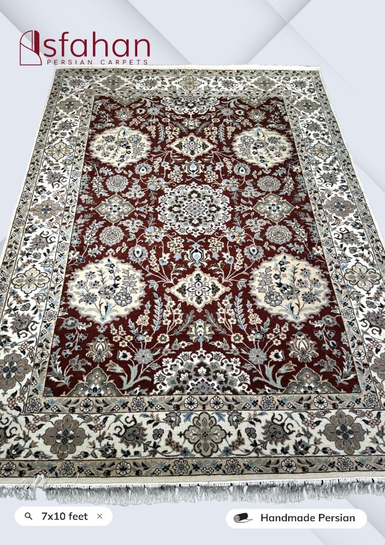 7x10feet Handmade Persian Carpet (Category: Carpets, Mats & Flooring) located in Pasig City. Submitted by isfahan999 (Listing ID 1462544653, Image 2). Description: PURE, PREMIUM, AND AUTHENTIC PERSIAN CARPET Quality: Pure Handmade Design: Persian Material: Wool Size: 7x10 feet Disclaimer: Please note that actual product colors may deviate from what is displayed on screen. We highly recommend viewing the products in person. Carpet demonstrations a