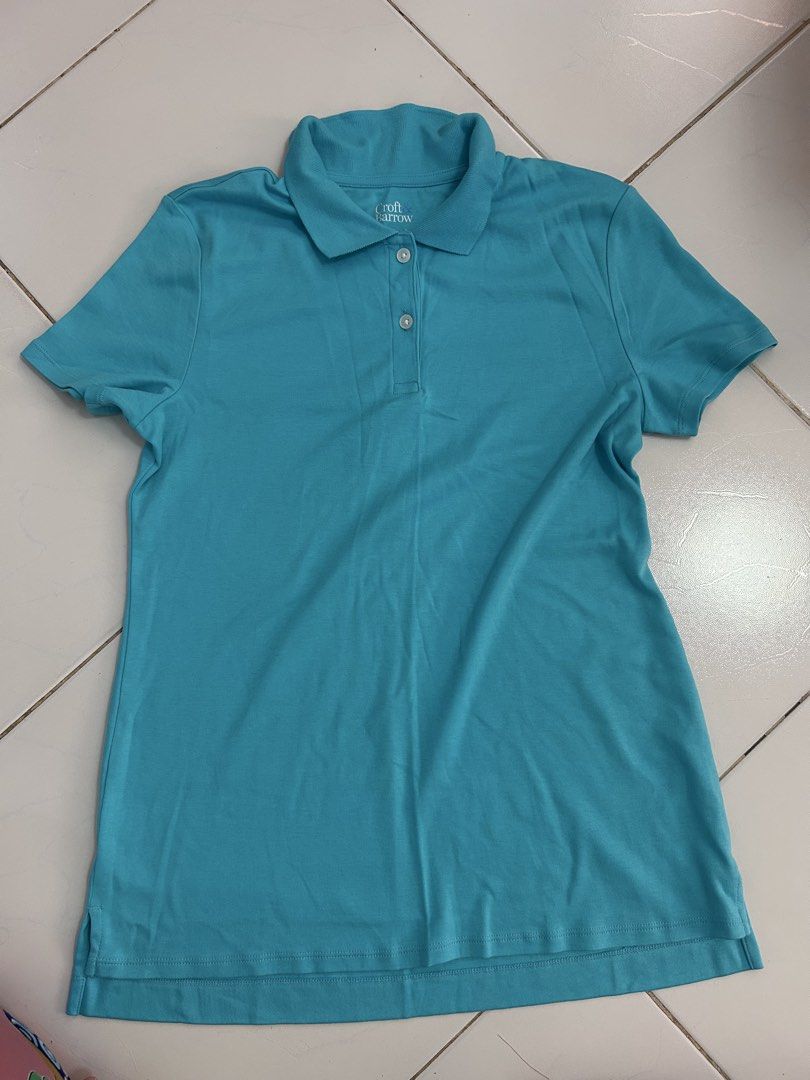 Croft and Barrow - teal polo (Category: Shirts) located in Manila. Submitted by loutang (Listing ID 1462505241, Image 1). Description: 100% Cotton Never been used.