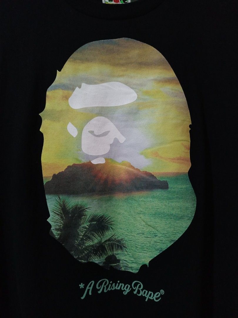 A Bathing Ape "A Rising Bape" Tee (Category: Tshirts & Polo Shirts ) located in Libmanan. Submitted by dionela21 (Listing ID 1462490080, Image 3). Description: Bape "A rising bape" Tee Size Small 18" x 26.5" As New Condition No issue Needs wash only (fresh from bale) 🏷️3500 + sf Location: CAMARINES SUR, LUZON 📌 .