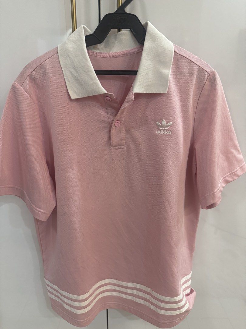 ADIDAS Pink top (Category: Blouses) located in Quezon City. Submitted by TGDL123 (Listing ID 1462607783, Image 1). Description: Ladies Adidas 15x19x20”.