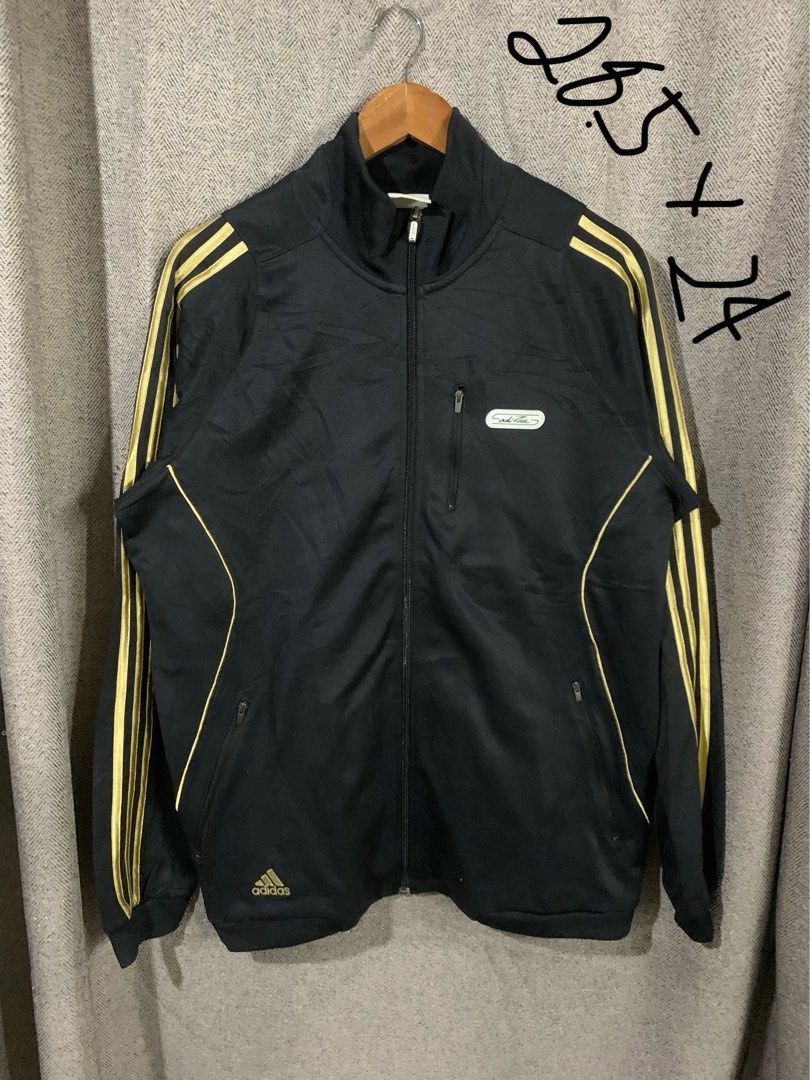 Adidas track jacket zip up (Category: Coats, Jackets and Outerwear) located in Paranaque City. Submitted by thrift_in_the_hoods (Listing ID 1462650488, Image 1). Description: Dimes: 24x28.5 Size: XL Issue: None.