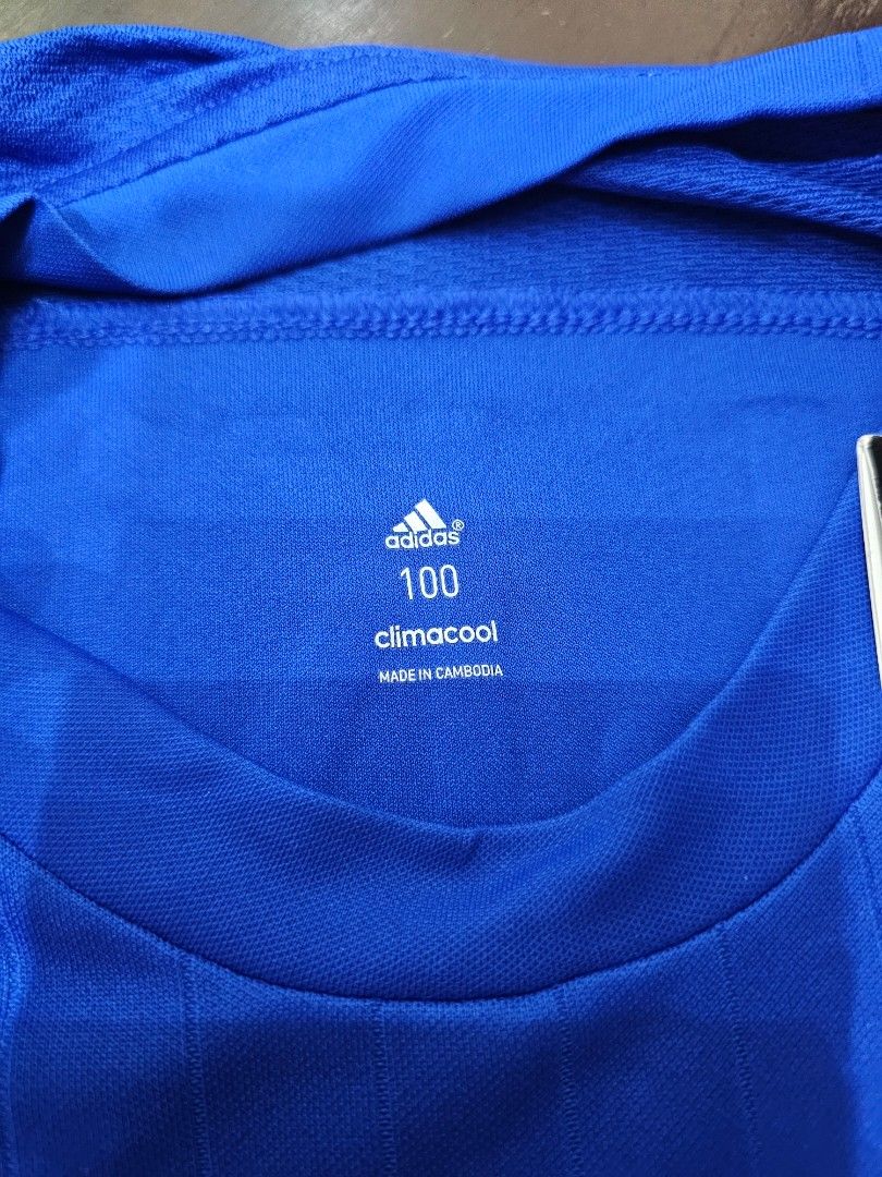 Adidas training jersey (Category: Tshirts & Polo Shirts ) located in Baguio. Submitted by kayeonlineshop (Listing ID 1462505215, Image 3). Description: -blue adidas training jersey featuring the "Wilo" sponsor logo and the number 69 on the front. -measurements included in the photos.