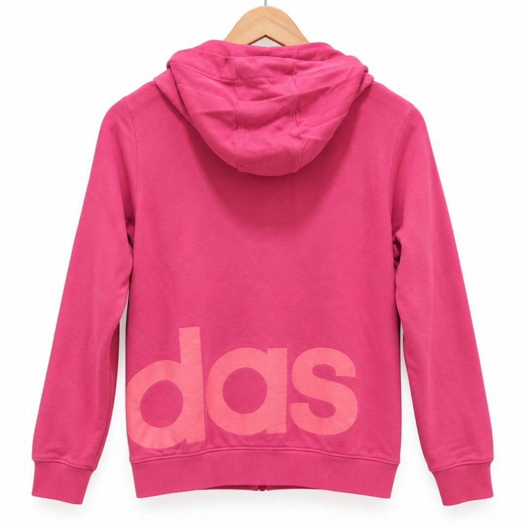 Adidas zip-up hoodie (Category: Coats, Jackets and Outerwear) located in Caloocan City. Submitted by dsenyothrift (Listing ID 1462472022, Image 2). Description: Size on tag: L Width: 18 inches Length: 24 inches Authenticity is not guaranteed .