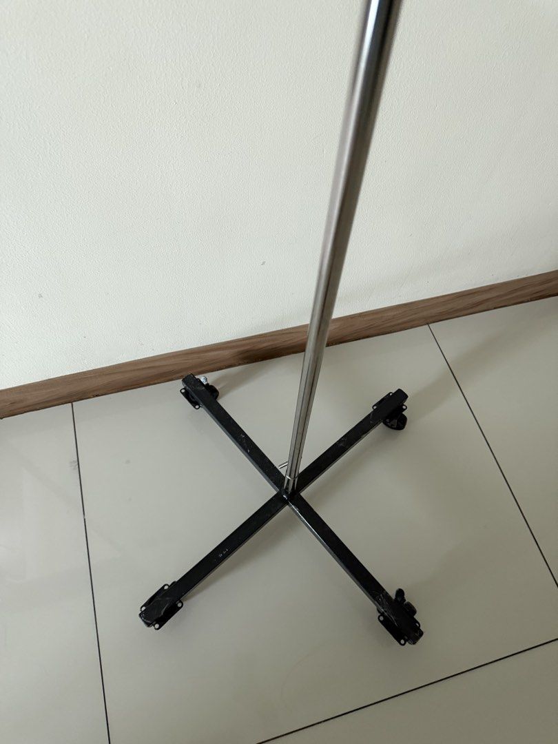 Adjustable Height IV Stand with Wheels STAINLESS (Category: Medical Supplies & Tools) located in Manila. Submitted by kristielyntan (Listing ID 1462463296, Image 3). Description: - Adjustable height IV stand - Stable base with wheels for easy mobility - Top hooks for hanging bags - Ideal for home care or clinic settings - Sturdy metal construction.