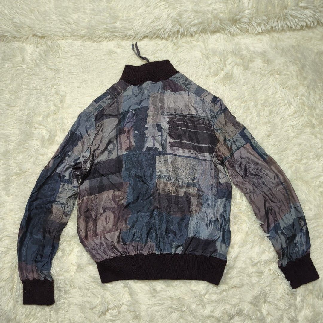 AGNONA Est. 1953 Italy Patchwork Bomber Jacket (Category: Coats, Jackets and Outerwear) located in Antipolo. Submitted by alphaomega_fox (Listing ID 1462577554, Image 2). Description: - AGNONA patchwork bomber jacket luxury brand - Made in Italy - Unique vintage photo print - Zipper closure - Ribbed collar, cuffs, and hem - Perfect statement piece for layering authentic piece sa nakaka appreciate lang and know the brand original price 100k plus 1