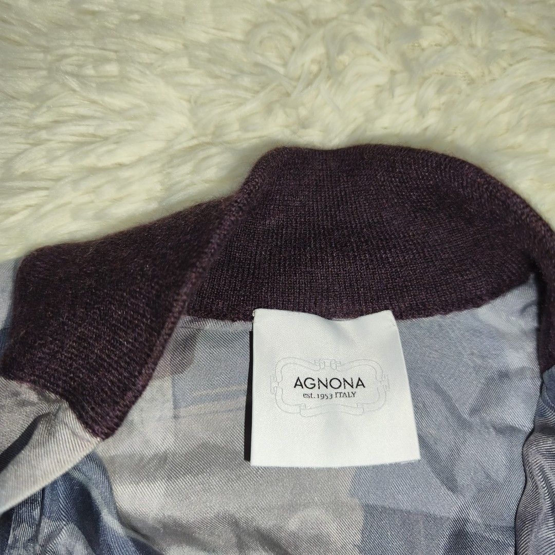 AGNONA Est. 1953 Italy Patchwork Bomber Jacket (Category: Coats, Jackets and Outerwear) located in Antipolo. Submitted by alphaomega_fox (Listing ID 1462577554, Image 3). Description: - AGNONA patchwork bomber jacket luxury brand - Made in Italy - Unique vintage photo print - Zipper closure - Ribbed collar, cuffs, and hem - Perfect statement piece for layering authentic piece sa nakaka appreciate lang and know the brand original price 100k plus 1