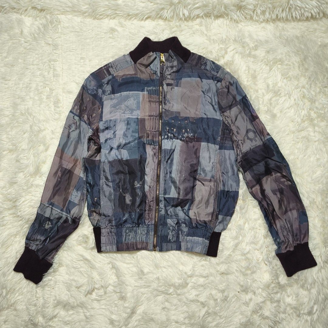 AGNONA Est. 1953 Italy Patchwork Bomber Jacket (Category: Coats, Jackets and Outerwear) located in Antipolo. Submitted by alphaomega_fox (Listing ID 1462577554, Image 1). Description: - AGNONA patchwork bomber jacket luxury brand - Made in Italy - Unique vintage photo print - Zipper closure - Ribbed collar, cuffs, and hem - Perfect statement piece for layering authentic piece sa nakaka appreciate lang and know the brand original price 100k plus 1